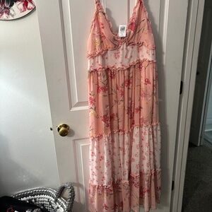 Torrid floral maxi dress 00x large 10 nwt